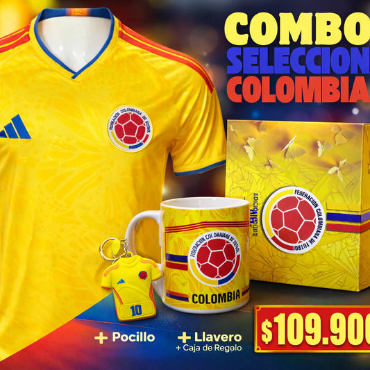 🔥Combo Selección Colombia Tipo Fan – Edición Especial💛💙❤️