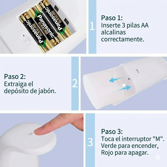 DISPENSADOR DE JABÓN PRO-TOUCH CON SENSOR🧴